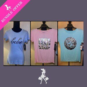 3-PIECE BUNDLE - bebe t-shirts